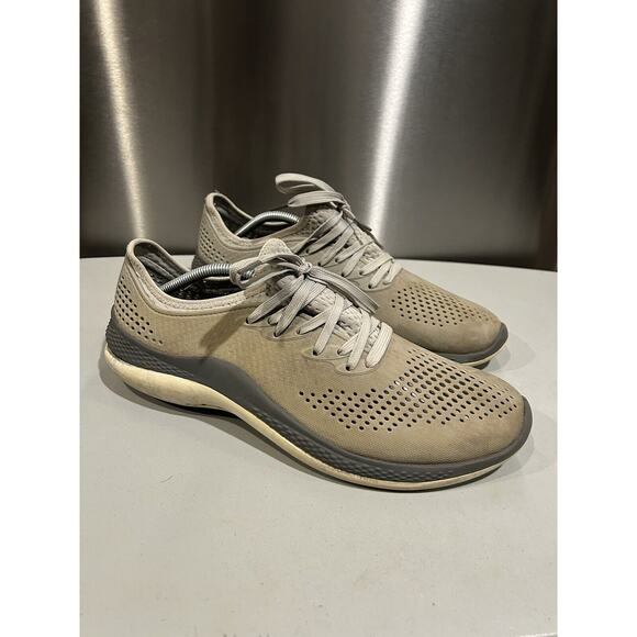 CROCS Other - Crocs LiteRide Beige 360 Pacer 206715 Running/ Casual Shoes Men’s Size 11